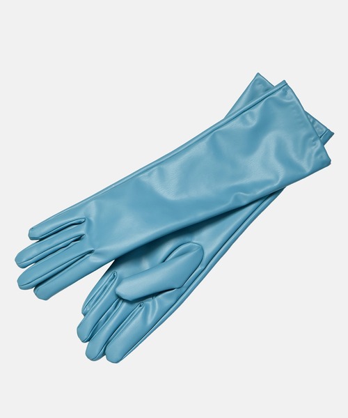 LE CIEL BLEU(ルシェルブルー)の「フェイクレザーグローブ / Faux Leather Gloves(手袋・レディース・ベージュ/ブラック・FREE)」の16枚目の写真