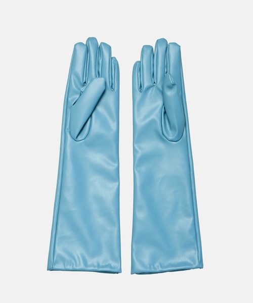 LE CIEL BLEU(ルシェルブルー)の「フェイクレザーグローブ / Faux Leather Gloves(手袋・レディース・ベージュ/ブラック・FREE)」の18枚目の写真