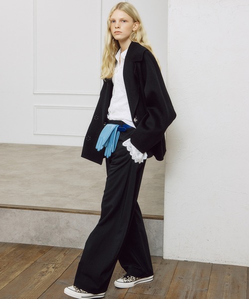 LE CIEL BLEU(ルシェルブルー)の「フェイクレザーグローブ / Faux Leather Gloves(手袋・レディース・ベージュ/ブラック・FREE)」の13枚目の写真