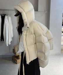 ビッグフードオーバーサイズ中綿ブルゾン