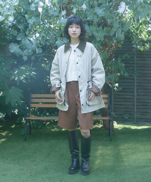 Barbour（バブアー）の「『別注』Barbour×DOORS　OS BEDALE PADDED（その他アウター・レディース・ブラック/ベージュ・38）」の17枚目の写真
