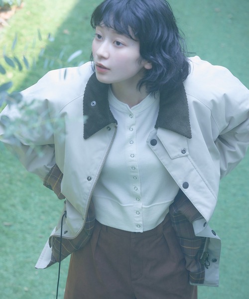 Barbour（バブアー）の「『別注』Barbour×DOORS　OS BEDALE PADDED（その他アウター・レディース・ブラック/ベージュ・38）」の15枚目の写真