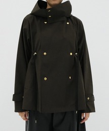 【VACHEMENT/ヴァシュモン】別注 Recycle Shell Taffeta Short Trench Coat/ショートトレンチコート