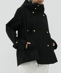 【VACHEMENT/ヴァシュモン】別注 Recycle Shell Taffeta Short Trench Coat/ショートトレンチコート