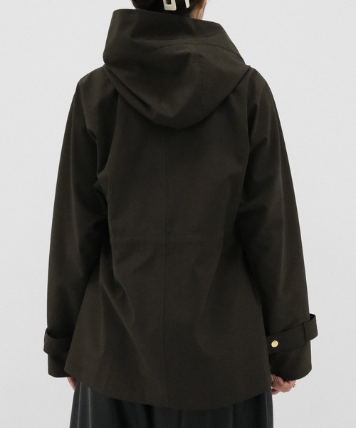 VACHEMENT(ヴァシュモン)の「【VACHEMENT/ヴァシュモン】別注 Recycle Shell Taffeta Short Trench Coat/ショートトレンチコート(トレンチコート・レディース・ベージュ/ブラック/ブラウン・FREE)」の13枚目の写真