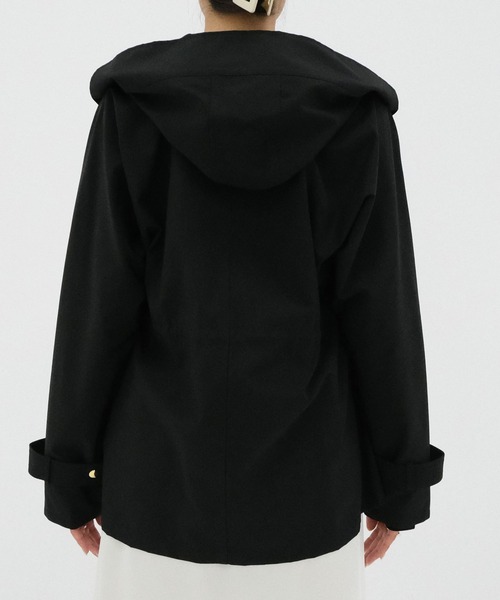VACHEMENT(ヴァシュモン)の「【VACHEMENT/ヴァシュモン】別注 Recycle Shell Taffeta Short Trench Coat/ショートトレンチコート(トレンチコート・レディース・ベージュ/ブラック/ブラウン・FREE)」の22枚目の写真
