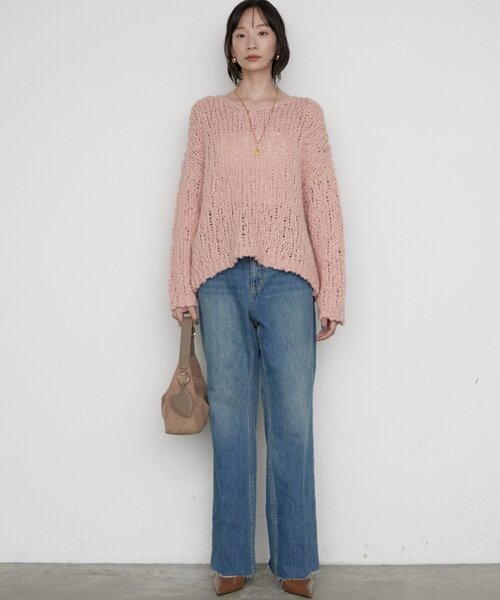 LOUNGEDRESS(ラウンジドレス)の「フレアデニムパンツ(デニムパンツ・レディース・ブルー・36/38)」の19枚目の写真