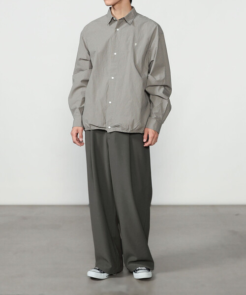 GYMPHLEX（ジムフレックス）の「Gymphlex | タック ワイドイージーパンツ MEN（その他パンツ・メンズ・ブラック/グレー・L/M）」の18枚目の写真