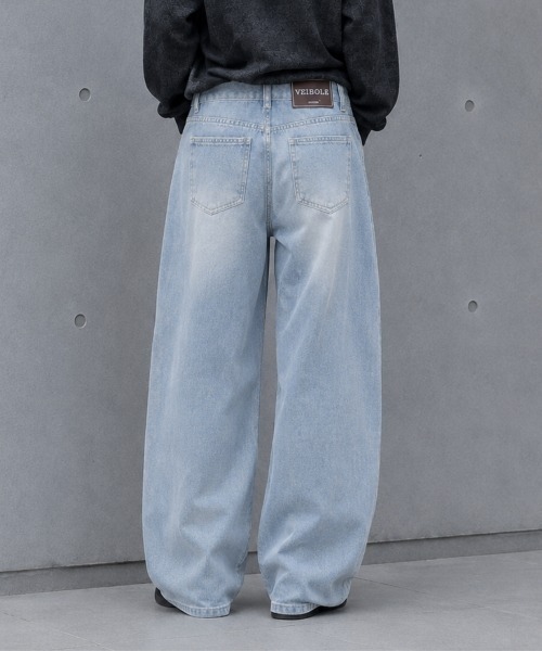 center i(センターアイ)の「ワイドルーズデニムパンツ(デニムパンツ・レディース・ブルー・M/S)」の6枚目の写真