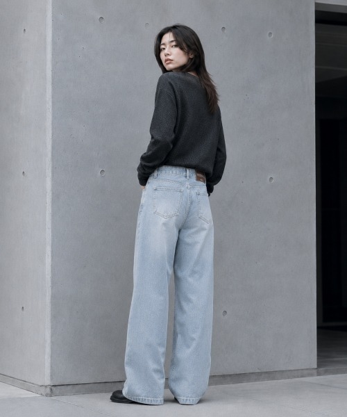 center i(センターアイ)の「ワイドルーズデニムパンツ(デニムパンツ・レディース・ブルー・M/S)」の9枚目の写真