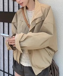ジップアップ ショート丈ジャケット