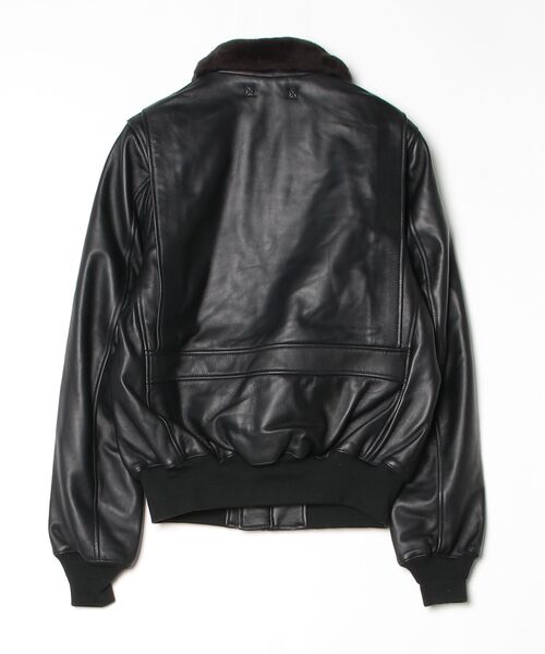HOUSTON（ヒューストン）の「【UT215】【HOUSTON/ヒューストン】G-1 LEATHER JACKET 8172（ミリタリージャケット・メンズ・ブラック・40/42）」の21枚目の写真