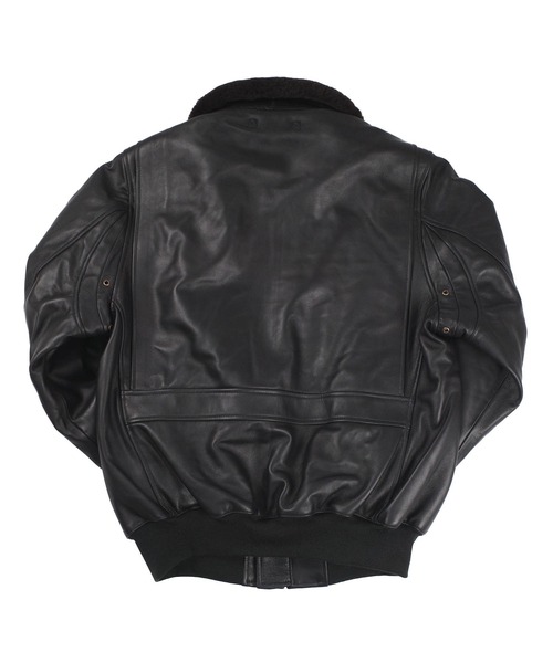 HOUSTON（ヒューストン）の「【UT215】【HOUSTON/ヒューストン】G-1 LEATHER JACKET 8172（ミリタリージャケット・メンズ・ブラック・40/42）」の17枚目の写真