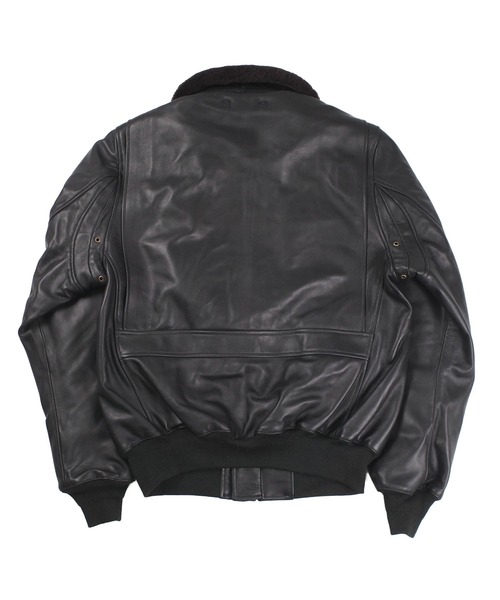 HOUSTON（ヒューストン）の「【UT215】【HOUSTON/ヒューストン】G-1 LEATHER JACKET 8172（ミリタリージャケット・メンズ・ブラック・40/42）」の19枚目の写真
