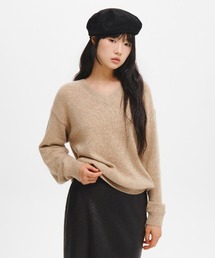 【GENERAL IDEA】レイヤードVネックニットプルオーバー / LAYERED V-NECK KNIT PULLOVER