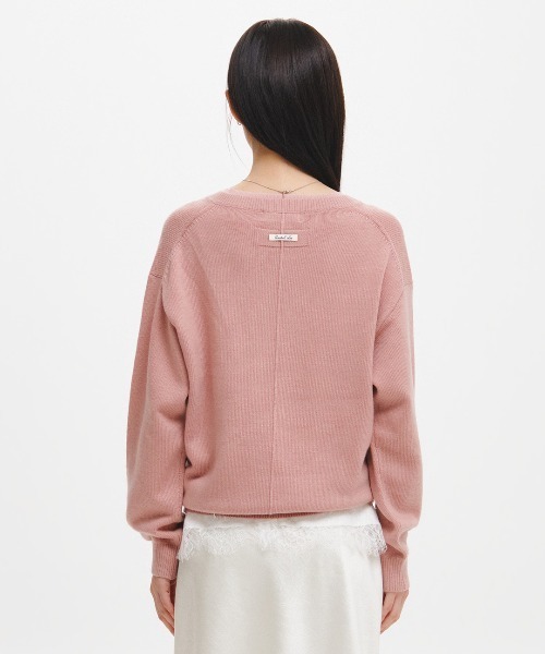 GENERAL IDEA(ジェネラルアイデア)の「【GENERAL IDEA】レイヤードVネックニットプルオーバー / LAYERED V-NECK KNIT PULLOVER(ニット/セーター・レディース・オートミール/ピンク・M/S/L)」の11枚目の写真