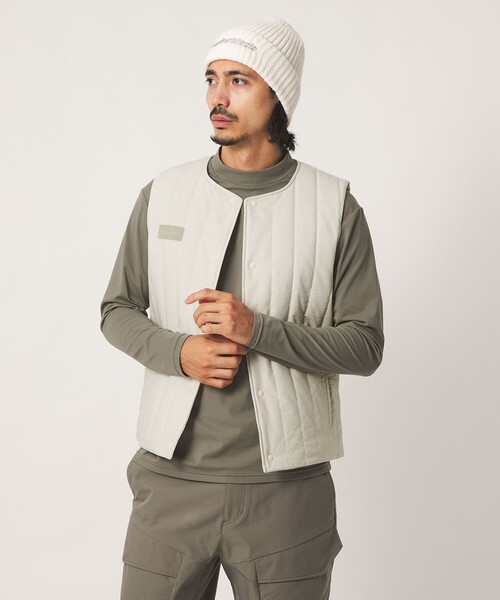 TaylorMade(テーラーメイド)の「【別注】<TaylorMade×UNITED ARROWS>キルティング ベスト(その他アウター・メンズ・ネイビー/オリーブ/オフホワイト・L/XL/M)」の1枚目の写真