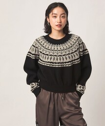 <CITEN>ベロアモールフェアアイルニット