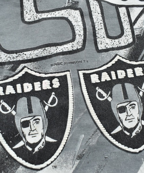 NBA/NFL/NHL/MLB(エヌビーエーエヌエフエルエヌエイチエルエムエルビー)の「【USED】90's "RAIDERS" フットボール Tシャツ(Tシャツ/カットソー・メンズ・ホワイト・X-LARGE)」の7枚目の写真