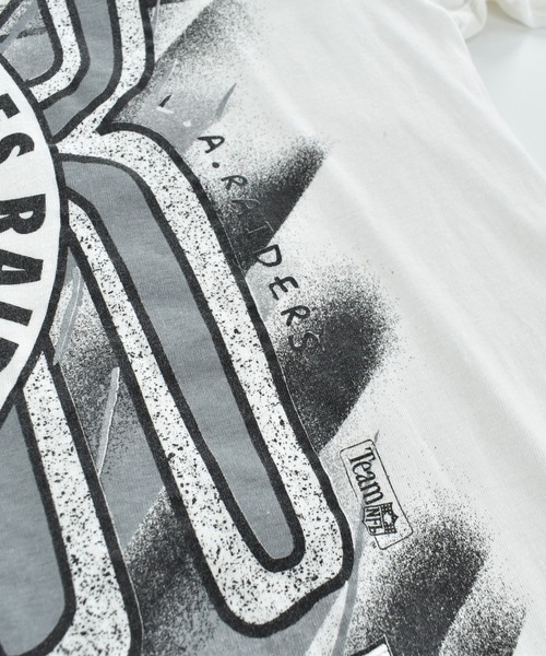 NBA/NFL/NHL/MLB(エヌビーエーエヌエフエルエヌエイチエルエムエルビー)の「【USED】90's "RAIDERS" フットボール Tシャツ(Tシャツ/カットソー・メンズ・ホワイト・X-LARGE)」の8枚目の写真