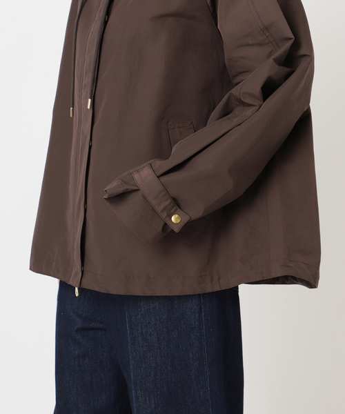 U by SPICK&SPAN(ユーバイスピックアンドスパン)の「《追加2》C/N グログラン撥水フレアブルゾン(マウンテンパーカー・レディース・ブラウン/ベージュ/ブラック・38/36)」の5枚目の写真