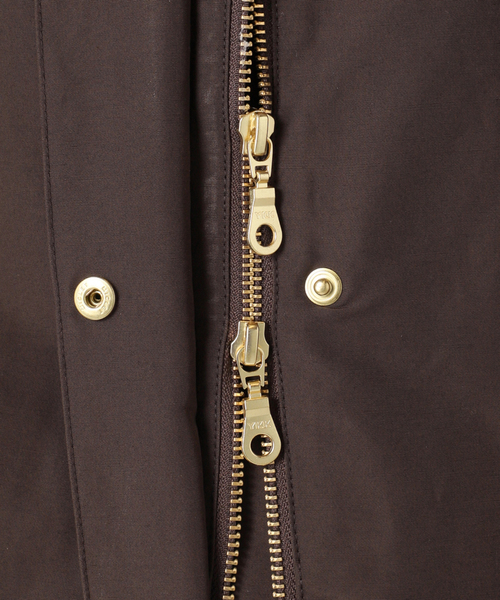 U by SPICK&SPAN(ユーバイスピックアンドスパン)の「《追加2》C/N グログラン撥水フレアブルゾン(マウンテンパーカー・レディース・ブラウン/ベージュ/ブラック・38/36)」の7枚目の写真