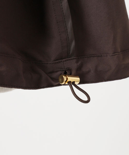 U by SPICK&SPAN(ユーバイスピックアンドスパン)の「《追加2》C/N グログラン撥水フレアブルゾン(マウンテンパーカー・レディース・ブラウン/ベージュ/ブラック・38/36)」の9枚目の写真