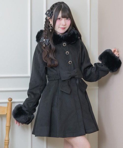ROJITA（ロジータ）の「【サイズ展開あり】ベルトリボンコート（その他アウター・レディース・ホワイト/ピンク/ブルー/ブラック・MEDIUM/SMALL）」の17枚目の写真