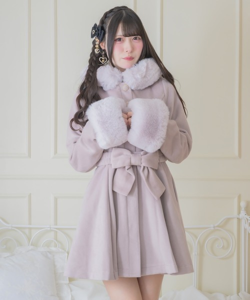 ROJITA（ロジータ）の「【サイズ展開あり】ベルトリボンコート（その他アウター・レディース・ホワイト/ピンク/ブルー/ブラック・MEDIUM/SMALL）」の20枚目の写真