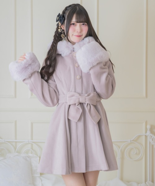 ROJITA（ロジータ）の「【サイズ展開あり】ベルトリボンコート（その他アウター・レディース・ホワイト/ピンク/ブルー/ブラック・MEDIUM/SMALL）」の21枚目の写真