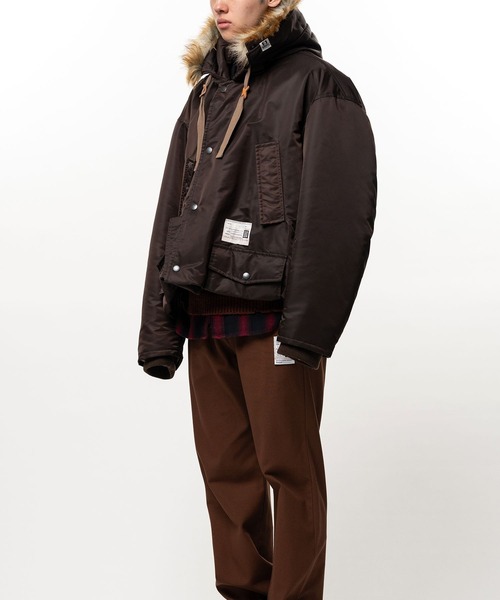 Maison MIHARA YASUHIRO(メゾンミハラヤスヒロ)の「【MIHARAYASUHIRO】BOTTOM FOLDED HOODED BL(ブルゾン・メンズ・ブラック/ブラウン・44/46/48)」の7枚目の写真