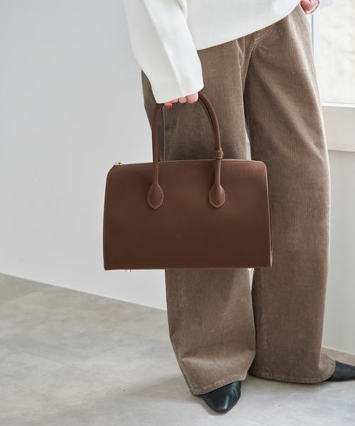 Spick & Span(スピックアンドスパン)の「Maison de Z/ メゾン ド ゼット スエードボストンBAG(ボストンバッグ・レディース・ブラウン/ブラック・FREE)」の5枚目の写真