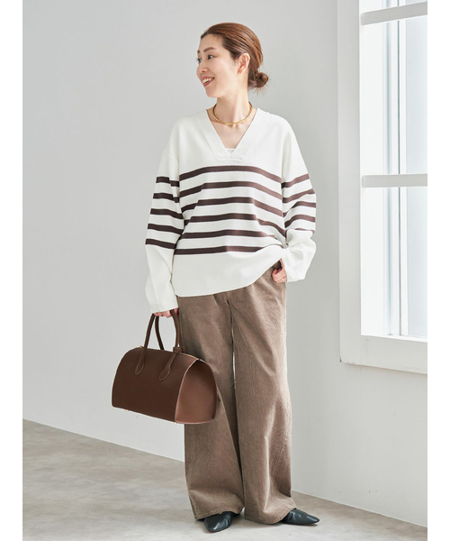 Spick & Span(スピックアンドスパン)の「Maison de Z/ メゾン ド ゼット スエードボストンBAG(ボストンバッグ・レディース・ブラウン/ブラック・FREE)」の6枚目の写真