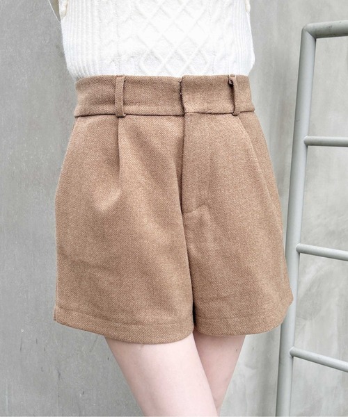 INGNI（イング）の「フェイクウールラメショートパンツ（その他パンツ・レディース・チャコールグレー/ブラック/ブラック系その他6/アイボリー系3・FREE）」の4枚目の写真