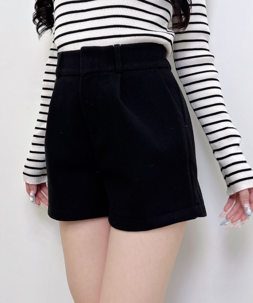 INGNI（イング）の「フェイクウールラメショートパンツ（その他パンツ・レディース・チャコールグレー/ブラック/ブラック系その他6/アイボリー系3・FREE）」の7枚目の写真