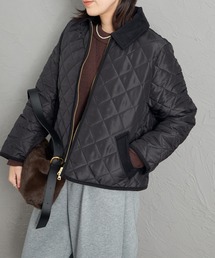 [Traditional Weatherwear/トラディショナル ウェザーウェア] WAVERLY Aライン キルティングジップジャケット