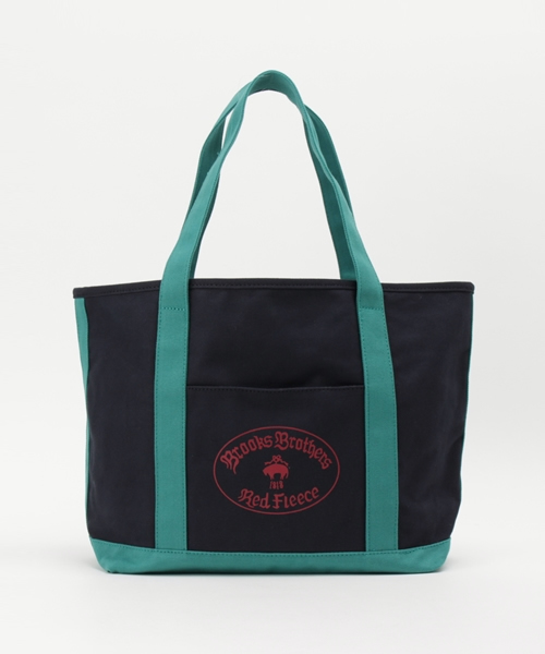 BROOKS BROTHERS（ブルックスブラザーズ）の「Red Fleece コットンキャンバス トートバッグ（トートバッグ・メンズ・ネイビー・ONESIZE）」の2枚目の写真