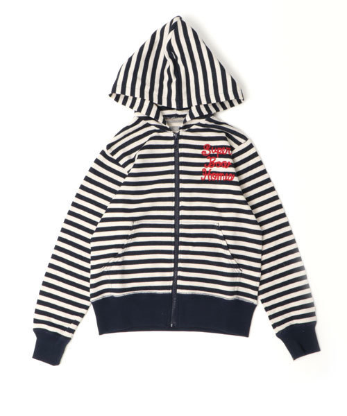 BOOFOOWOO（ブーフーウー）の「ジップアップパーカー（パーカー・キッズ・ネイビー/ブラック/ピンク・140/150）」の2枚目の写真