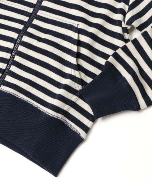 BOOFOOWOO（ブーフーウー）の「ジップアップパーカー（パーカー・キッズ・ネイビー/ブラック/ピンク・140/150）」の7枚目の写真