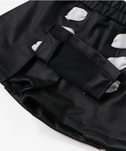 CHUBBYGANG（チャビーギャング）の「レースアップデザインミニスカート（スカート・キッズ・ブラック・110/130/140/100/120/150/160）」の3枚目の写真