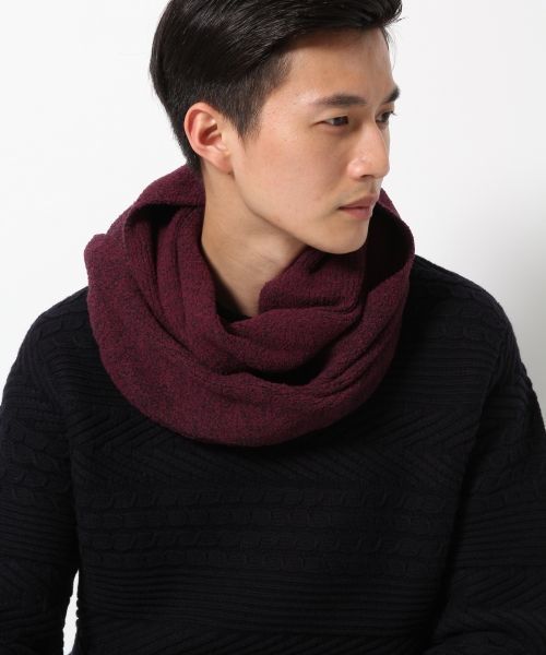 GLOBAL WORK（グローバルワーク）の「フェザーヤーンニットスヌード/727858（ストール/ショール・メンズ・グレー/ブラック/ワインレッド/ネイビー・FREE）」の11枚目の写真