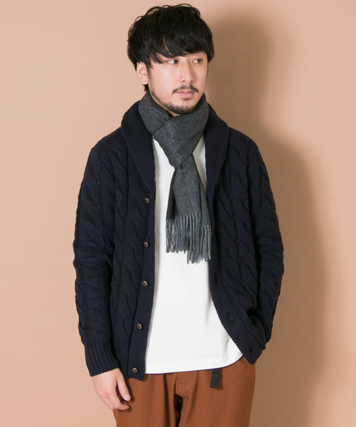 URBAN RESEARCH(アーバンリサーチ)の「UR 3Gショールカーディガン(カーディガン/ボレロ・メンズ・ネイビー/オフホワイト・LARGE/MEDIUM)」の1枚目の写真