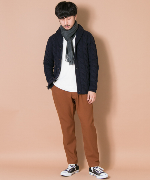 URBAN RESEARCH(アーバンリサーチ)の「UR 3Gショールカーディガン(カーディガン/ボレロ・メンズ・ネイビー/オフホワイト・LARGE/MEDIUM)」の7枚目の写真