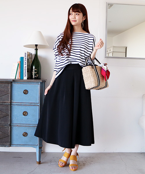 N.（N. Natural Beauty Basic）（エヌエヌナチュラルビューティーベーシック）の「ハイウエストタックガウチョパンツ（その他パンツ・レディース・ホワイト/ピンク/ベージュ/ネイビー・MEDIUM）」の10枚目の写真