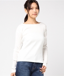 RNA | M0656 ワイドリブスカラップネックロンT(Tシャツ/カットソー)