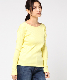 RNA | M0656 ワイドリブスカラップネックロンT(Tシャツ/カットソー)
