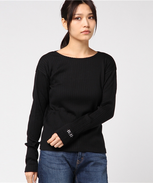 アールエヌエー RNA カットソー 長袖 リブ ストレッチ 黒 M アールエヌエー RNA カットソー 長袖 リブ ストレッチ 黒 M