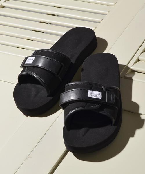 suicoke(スイコック)の「SUICOKE×SHIPS JET BLUE: PADRI エクセーヌストラップサンダル◇(サンダル・メンズ・ベージュ/ブラック・9/7/10/8)」の2枚目の写真