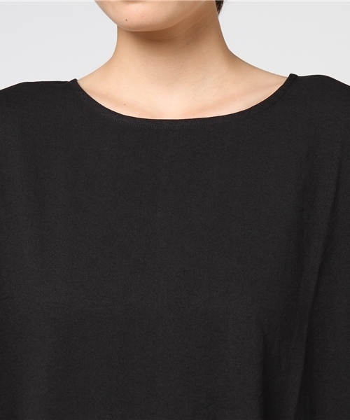 MERLOT（メルロー）の「ティアードフリルパフ袖ビッグシルエットワンピース7043（ワンピース・レディース・モカ/ブラック/ホワイト/レッド・FREE）」の16枚目の写真