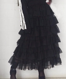 onespo | 楊柳シフォンティアード(スカート)